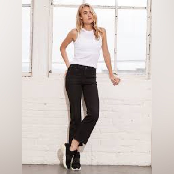 Athleta Crop Kick Tuxedo Jeans, size 2T - Picture 1 of 10